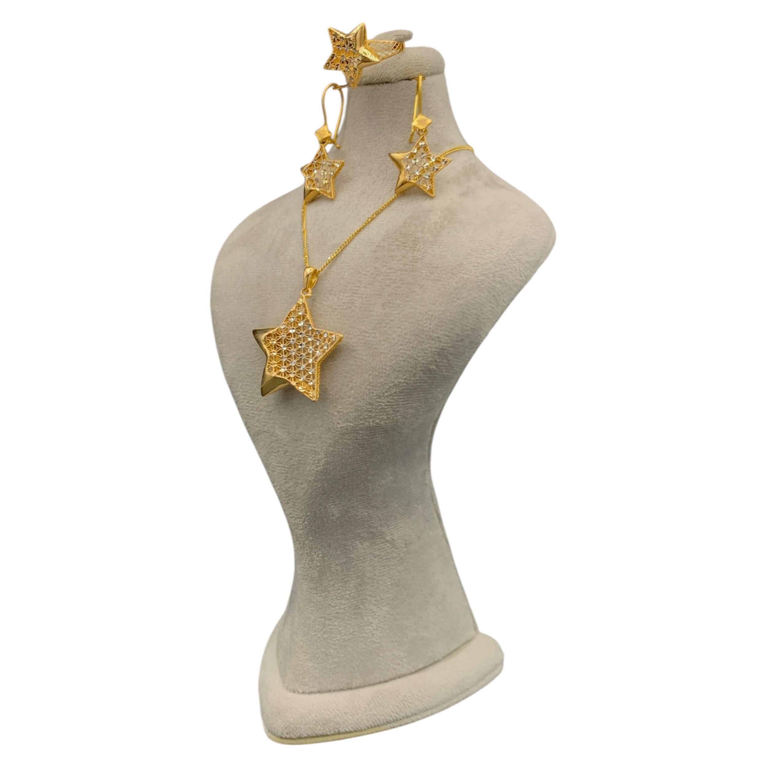 نیمست طلا زنانه مدل ستاره ایی - تصویر 5