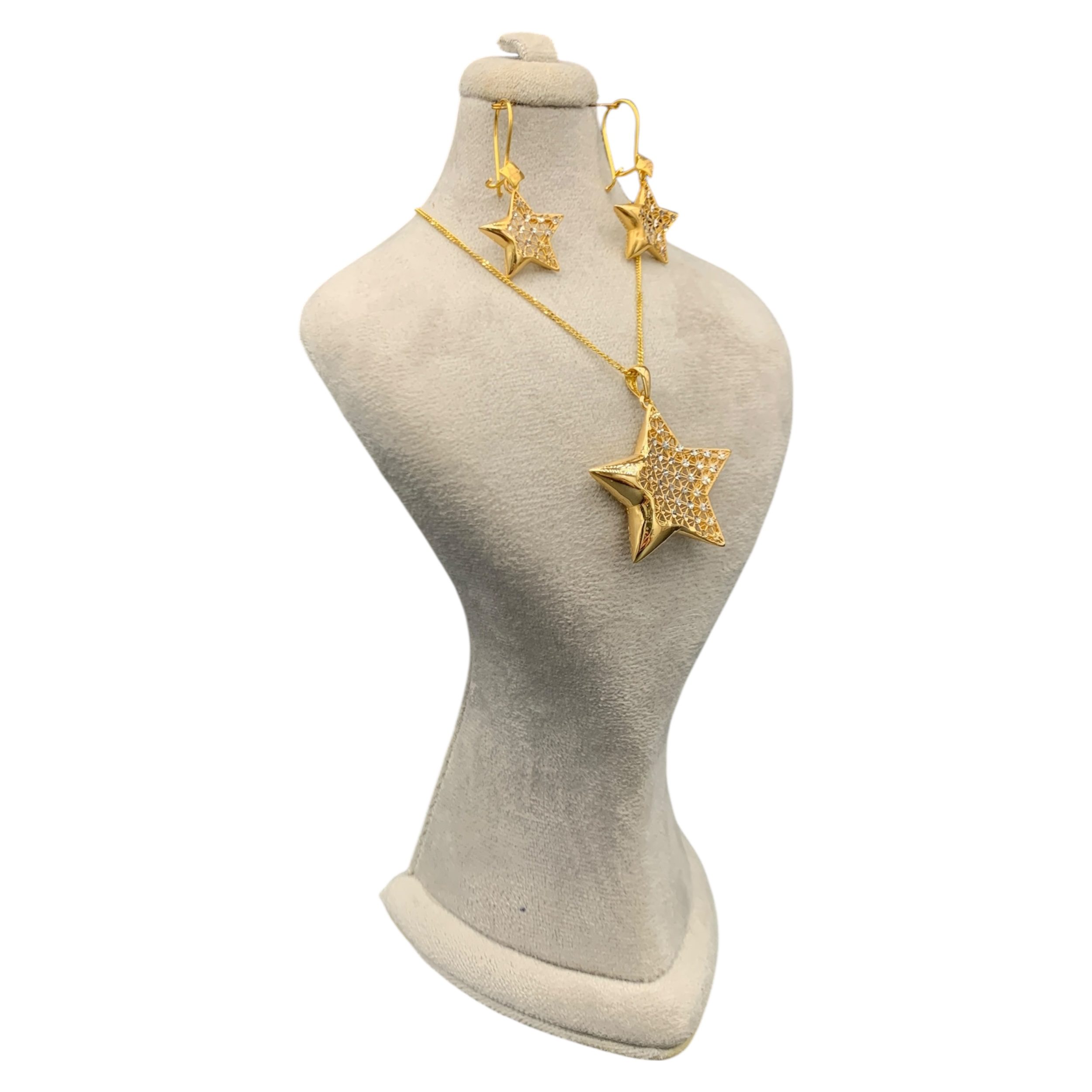 نیمست طلا زنانه مدل ستاره ایی - تصویر 7