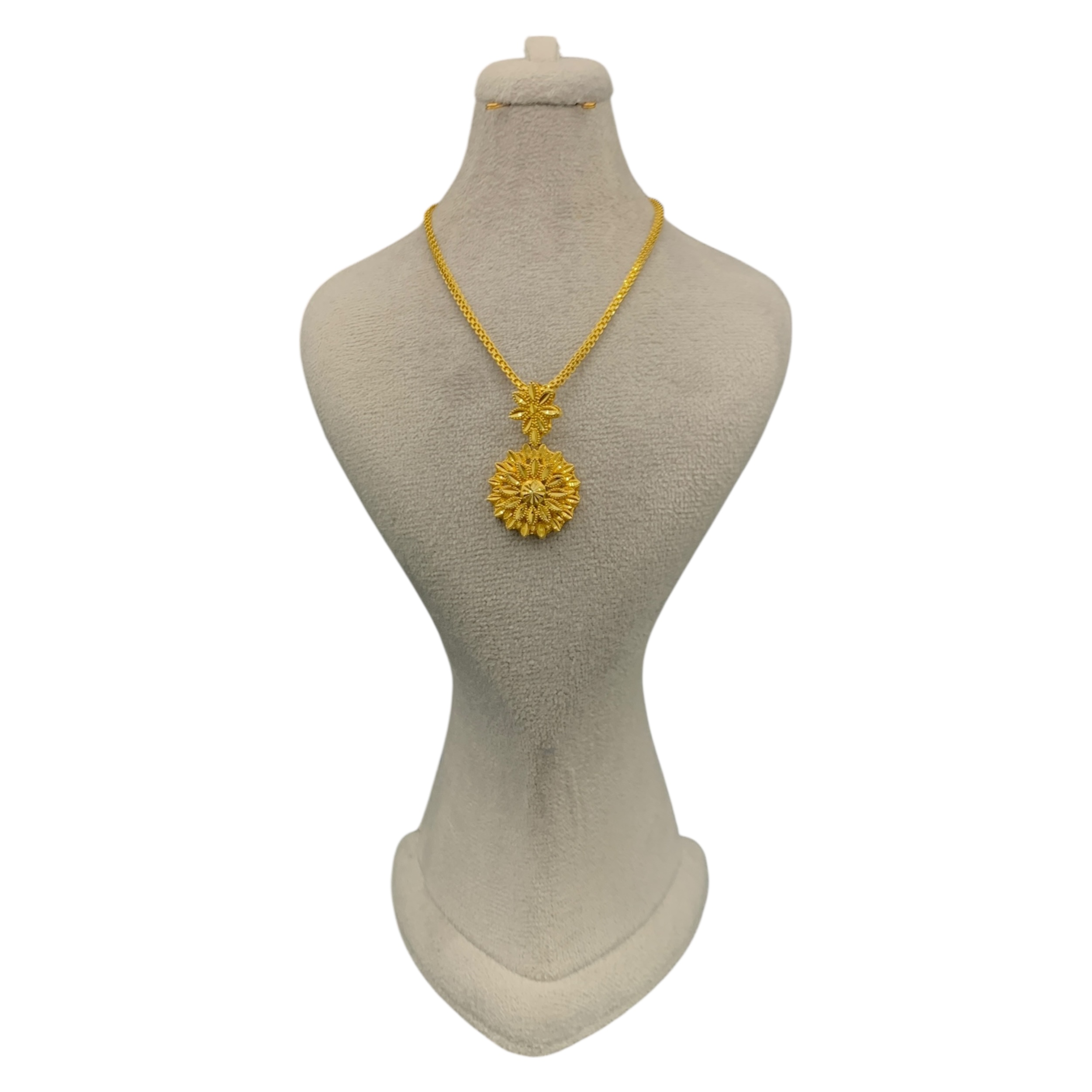 نیمست طلا ۱۸ عیار زنانه مدل گل خورشیدی طرح برجسته - تصویر 17