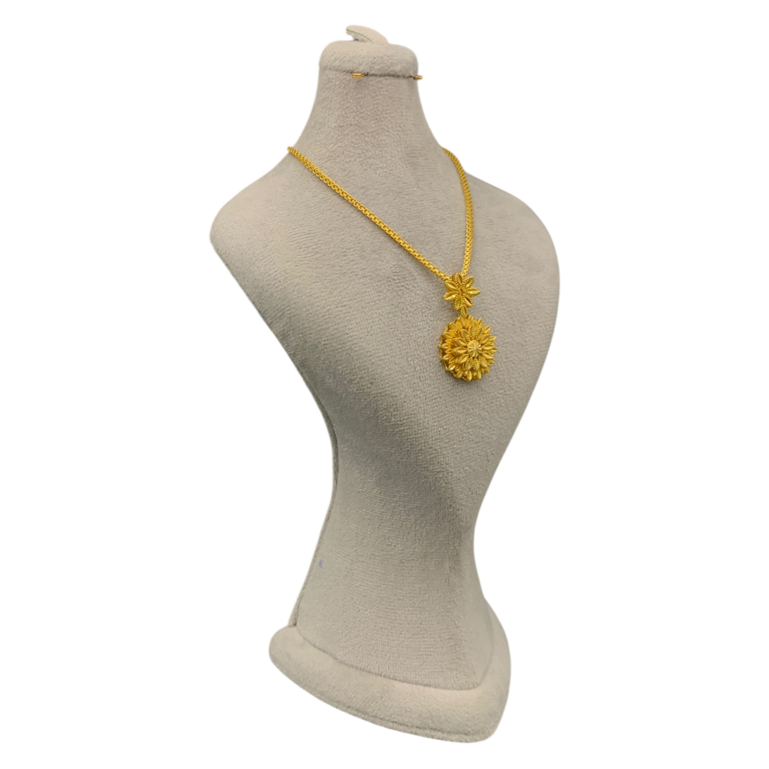 نیمست طلا ۱۸ عیار زنانه مدل گل خورشیدی طرح برجسته - تصویر 23