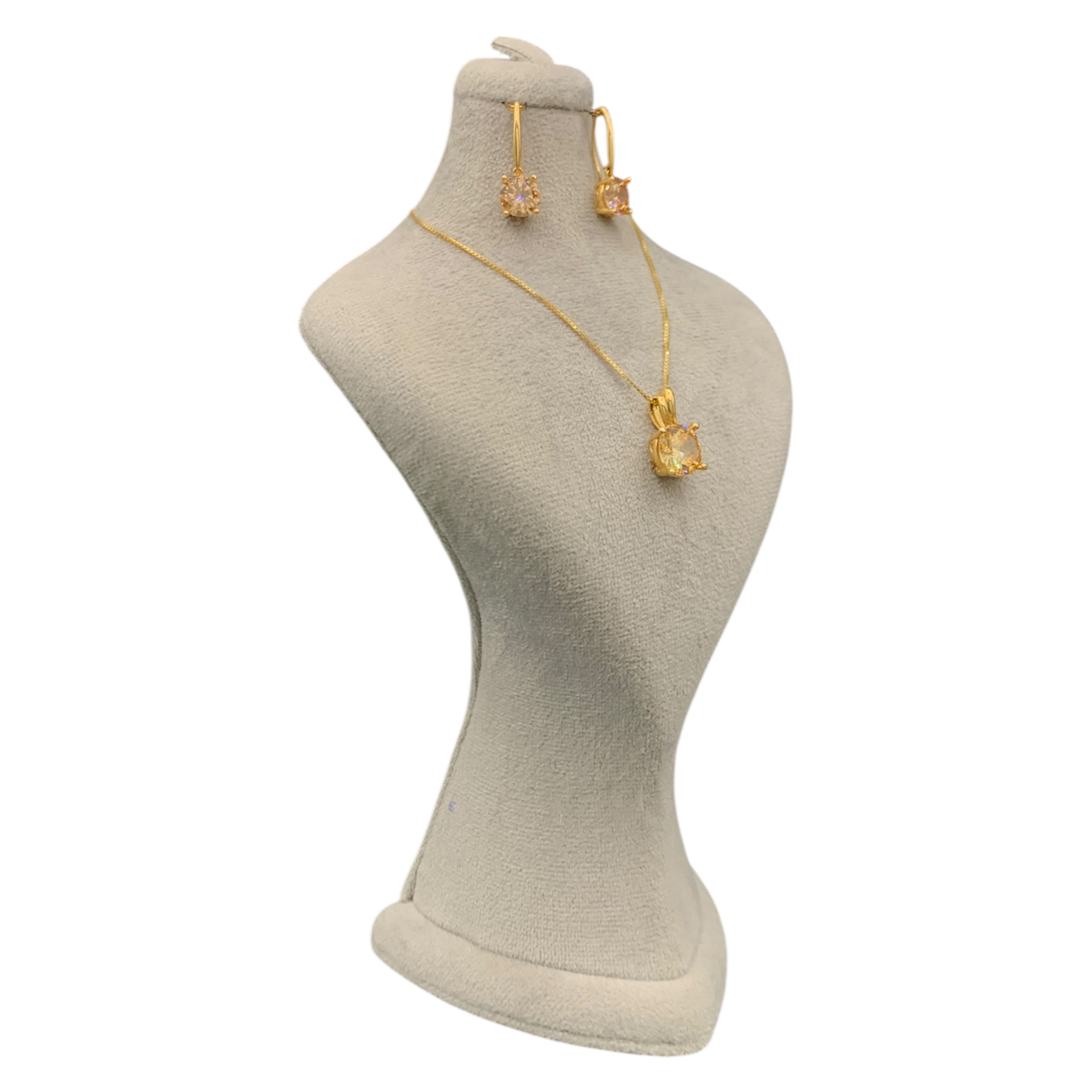 نیمست طلا ۱۸ عیار زنانه مدل شامپاینی نگیندار - تصویر 8