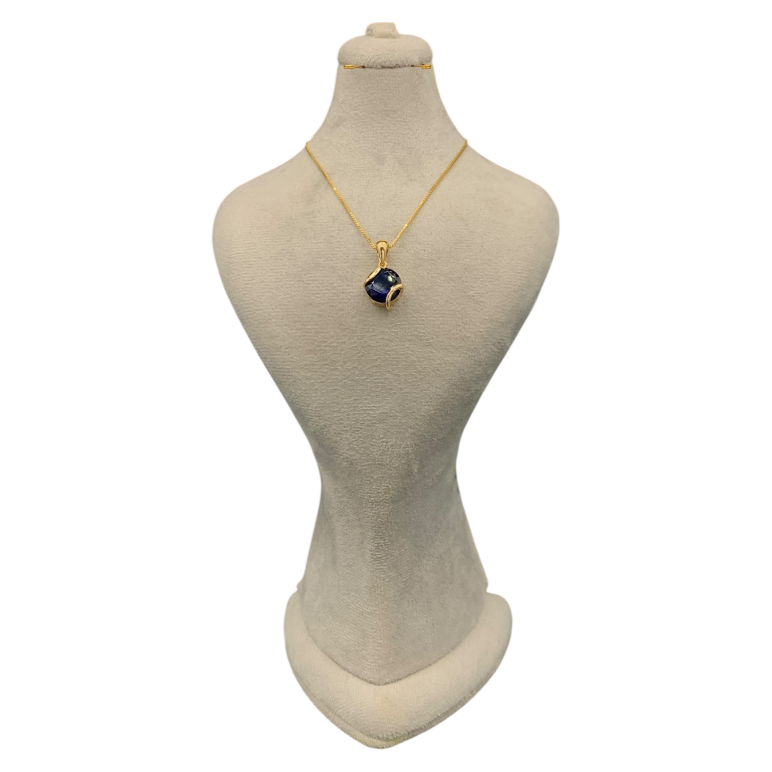 نیمست طلا ۱۸ عیار زنانه مدل لاجوردی - تصویر 2