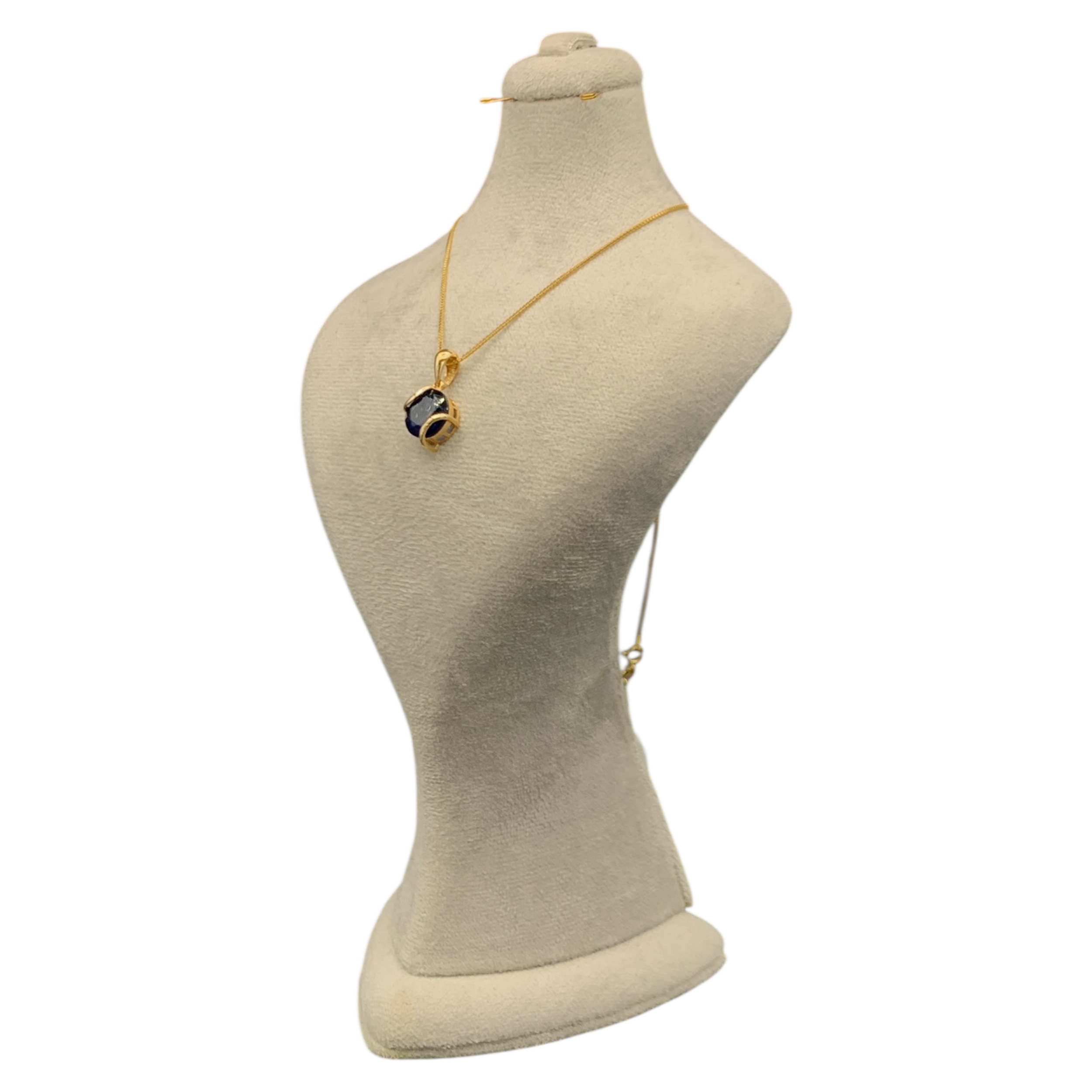 نیمست طلا ۱۸ عیار زنانه مدل لاجوردی - تصویر 3