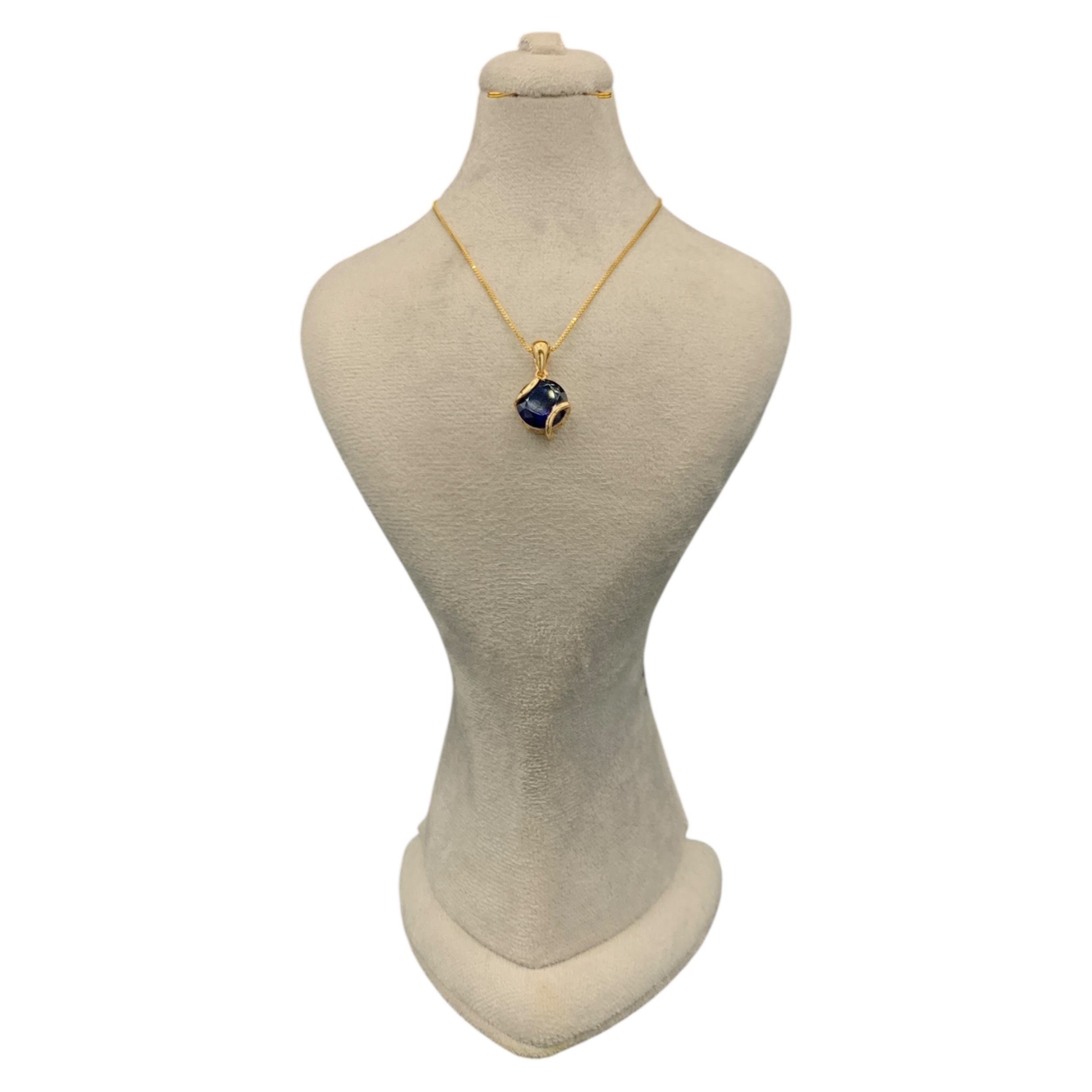 نیمست طلا ۱۸ عیار زنانه مدل لاجوردی - تصویر 4