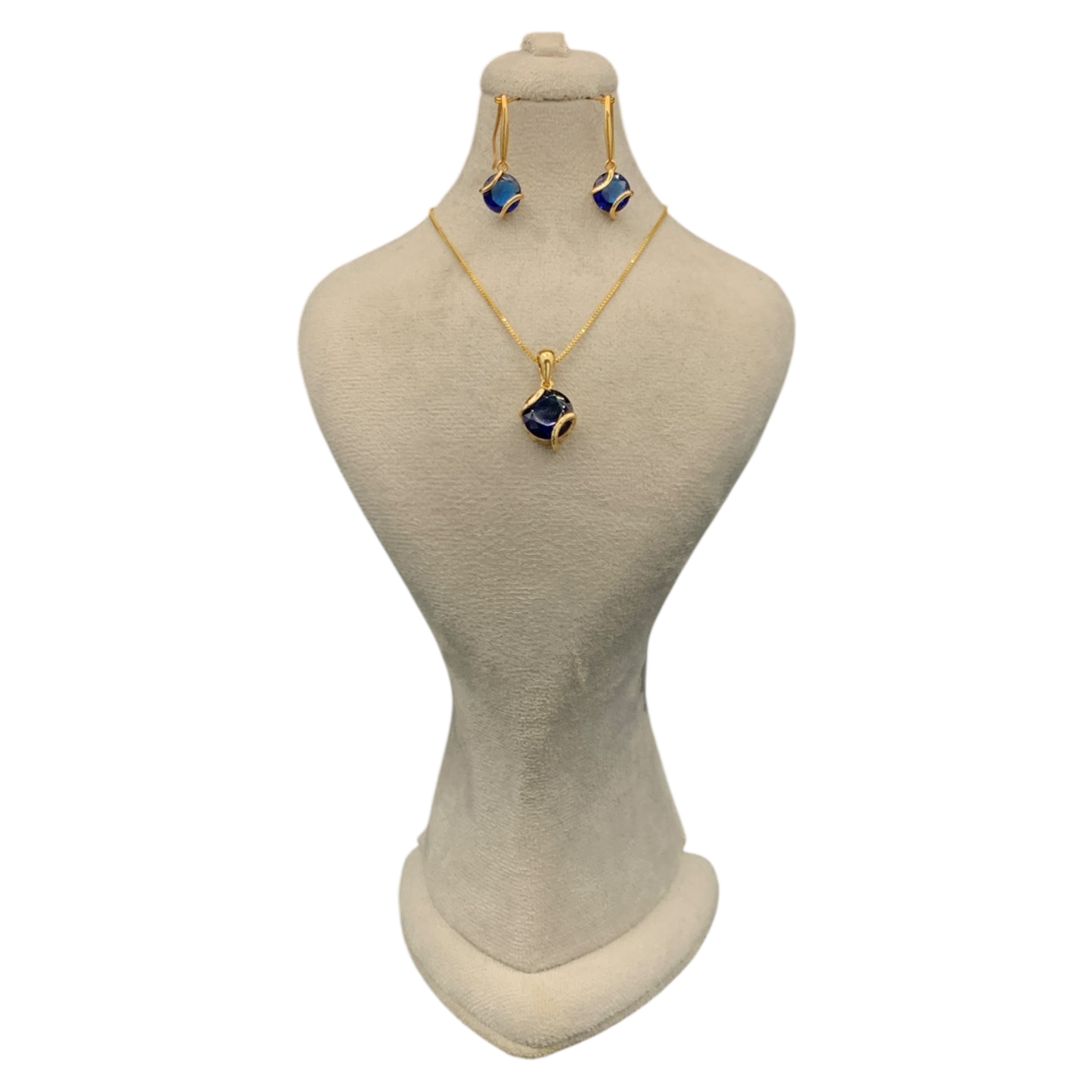 نیمست طلا ۱۸ عیار زنانه مدل لاجوردی - تصویر 6