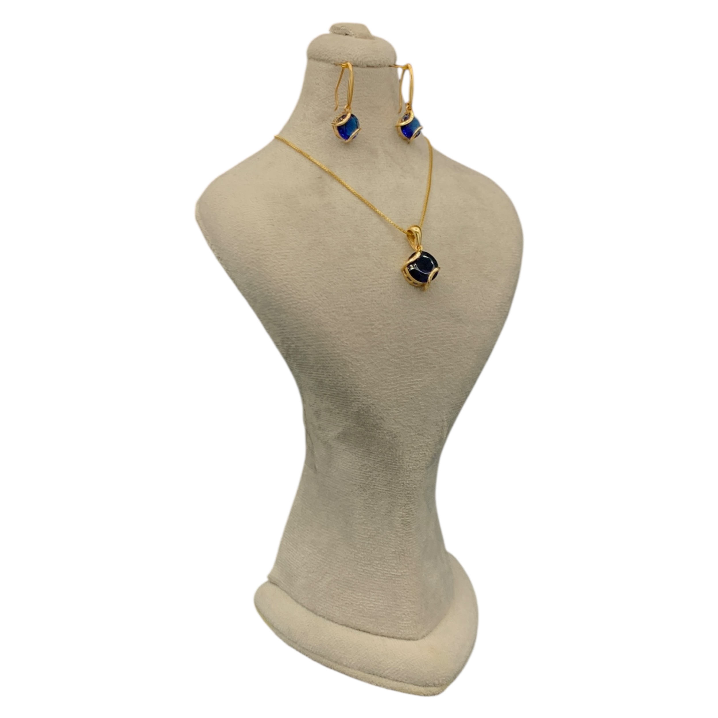 نیمست طلا ۱۸ عیار زنانه مدل لاجوردی - تصویر 12