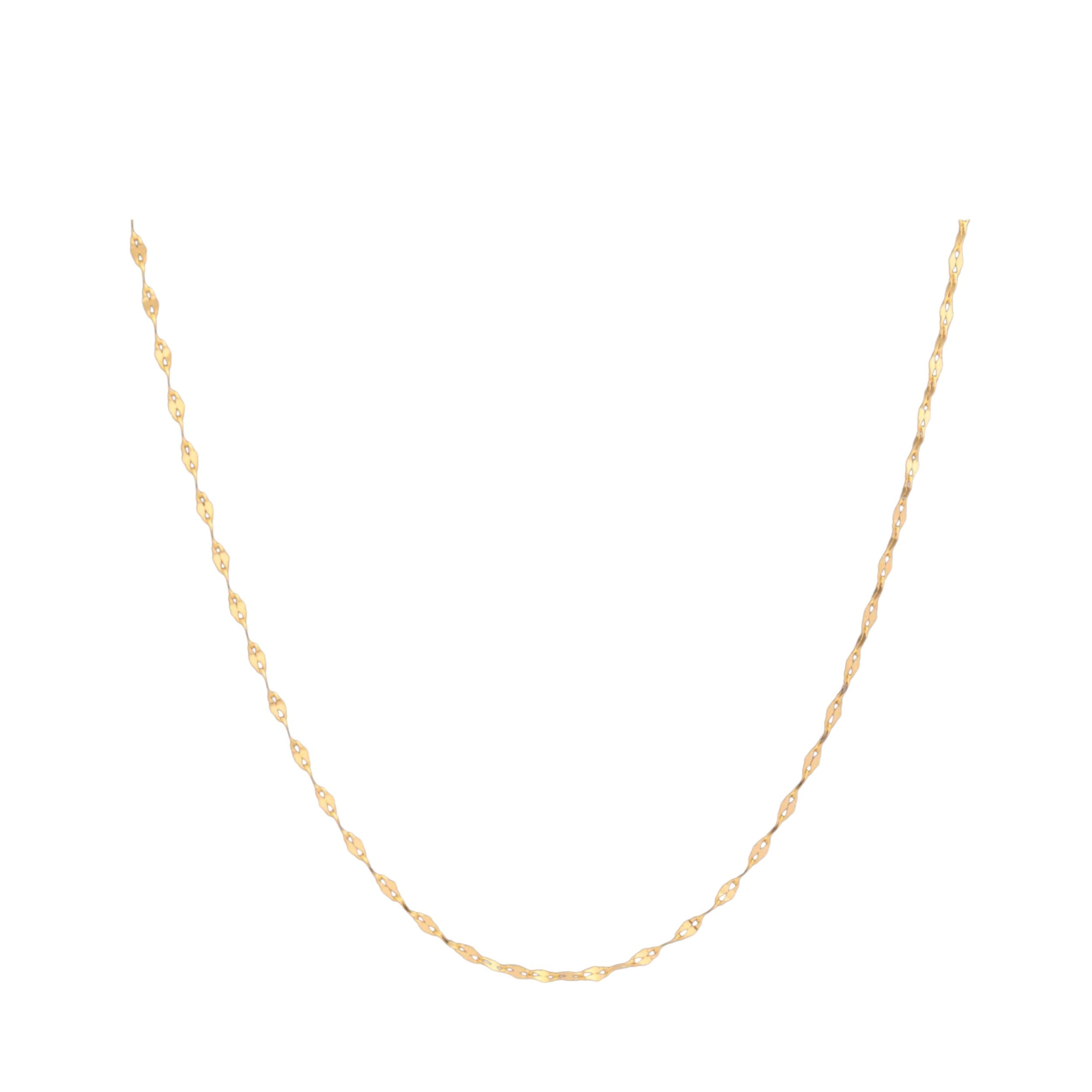 گردنبند طلا ۱۸ عیار مدل پولکی - تصویر 2