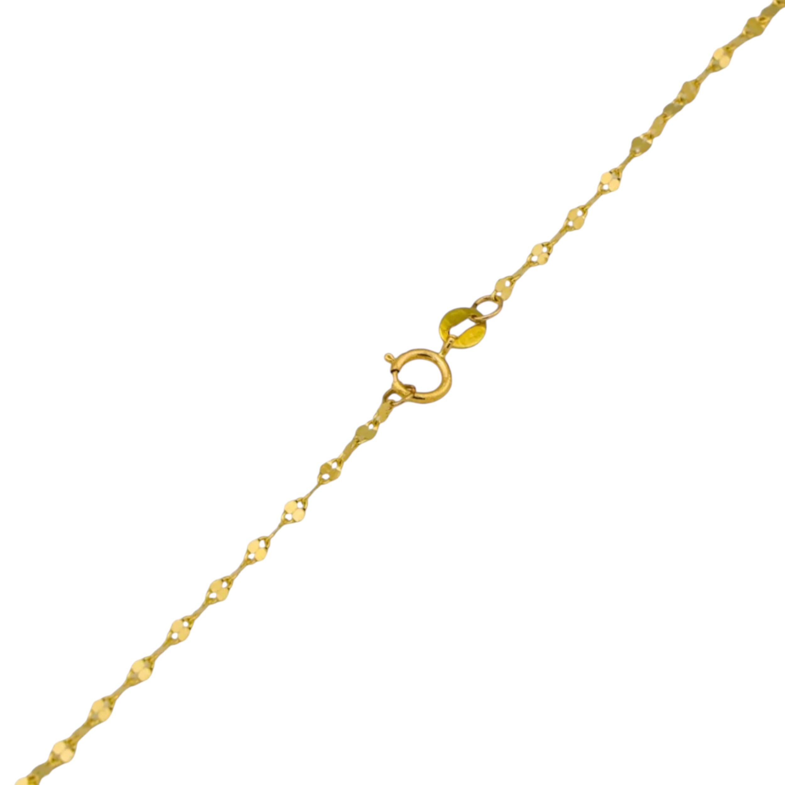 گردنبند طلا ۱۸ عیار مدل پولکی - تصویر 4