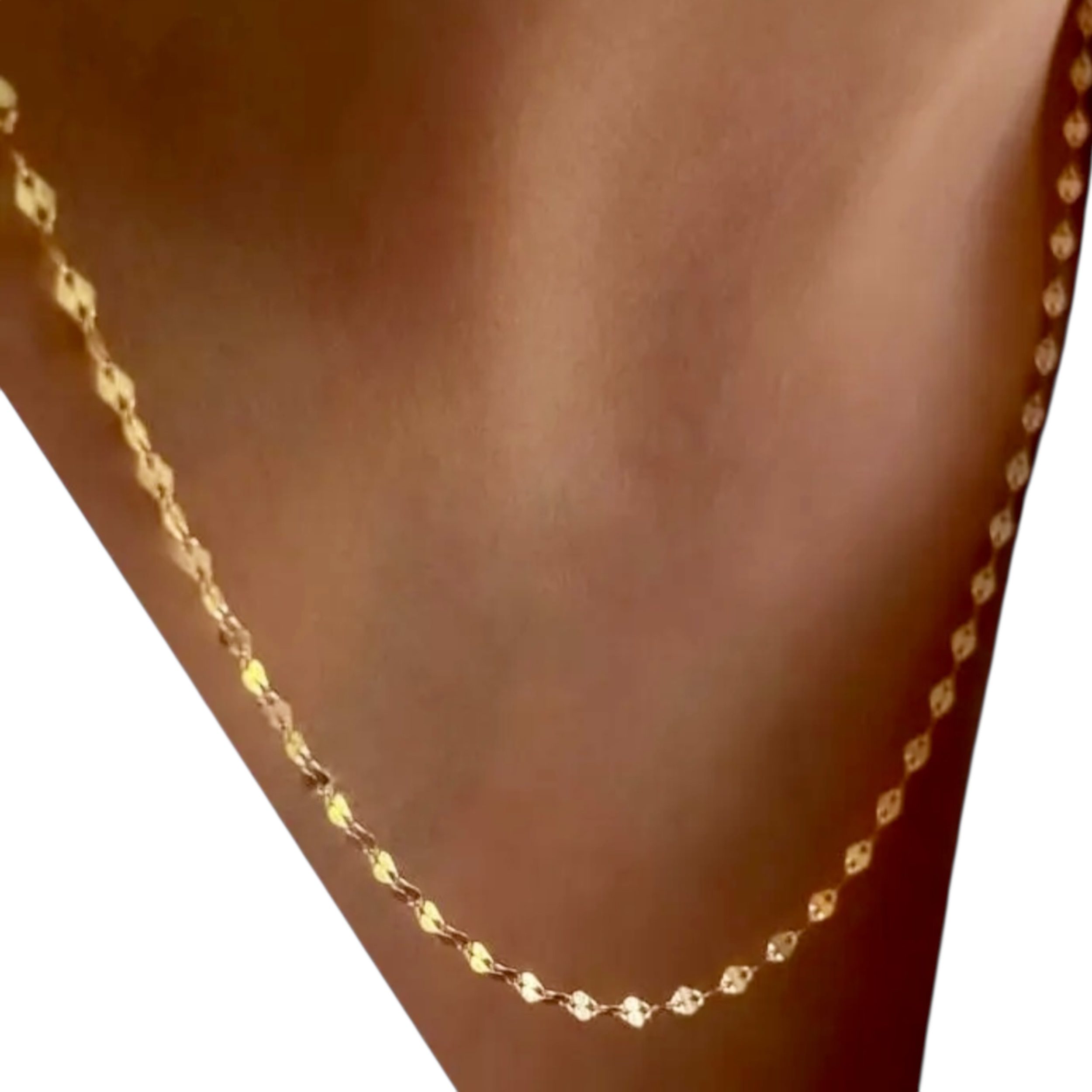 گردنبند طلا ۱۸ عیار مدل پولکی - تصویر 5