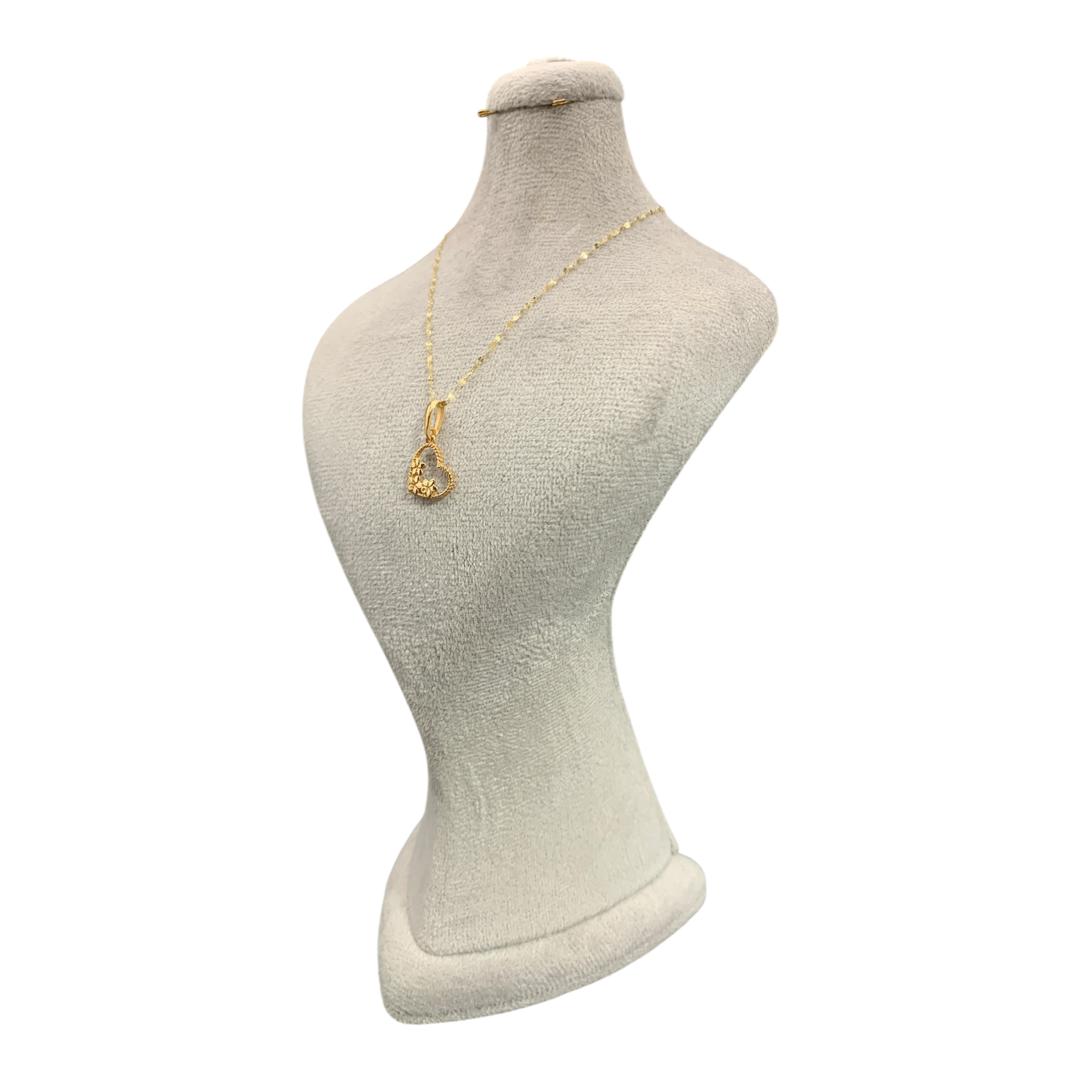 گردنبند طلا آوا طرح قلب - تصویر 2