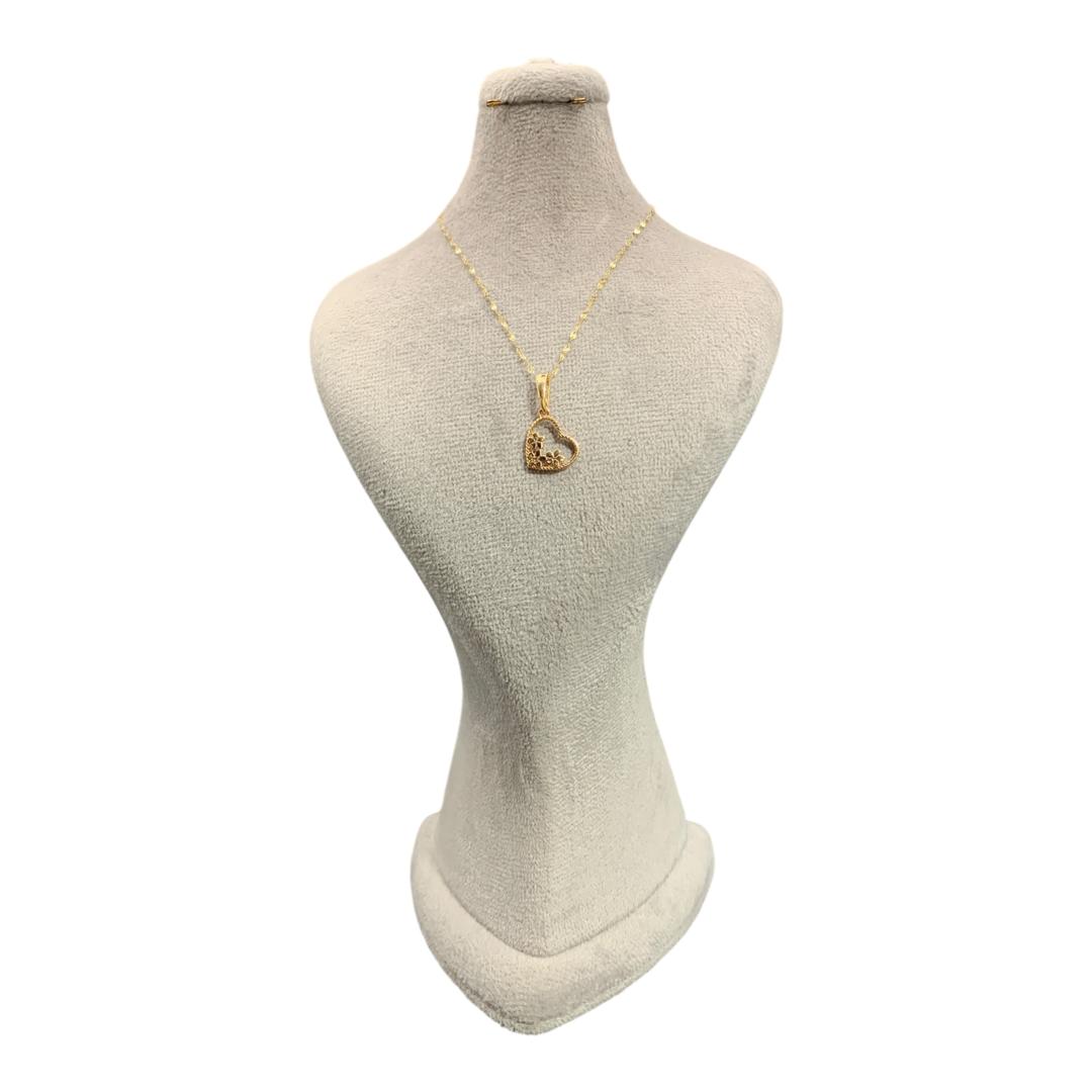 گردنبند طلا آوا طرح قلب